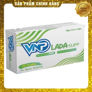 VNP LADA hộp 14 viên đặt tại chỗ hỗ trợ giảm đau rát,  săn se, thu hồi búi trĩ