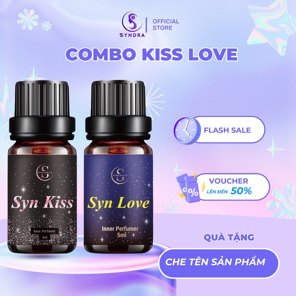 Combo 2 Mùi Nước Hoa Nữ Synkiss SynLove Unisex Lưu Hương Thơm Lâu Chai Nhỏ Giọt 5ML