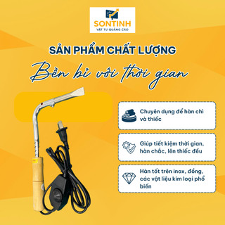 Mỏ Hàn Chân Chữ Inox Công Suất 80W Toả Nhiệt Nhanh Có Nút Điều Chỉnh Nhiệt Độ Thi Công Quảng Cáo