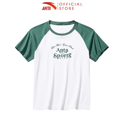 ANTA Nữ Retro Áo thun T-Shirt Áo Phông Ngắn Tay Thời Trang Năng Động 1625B8102