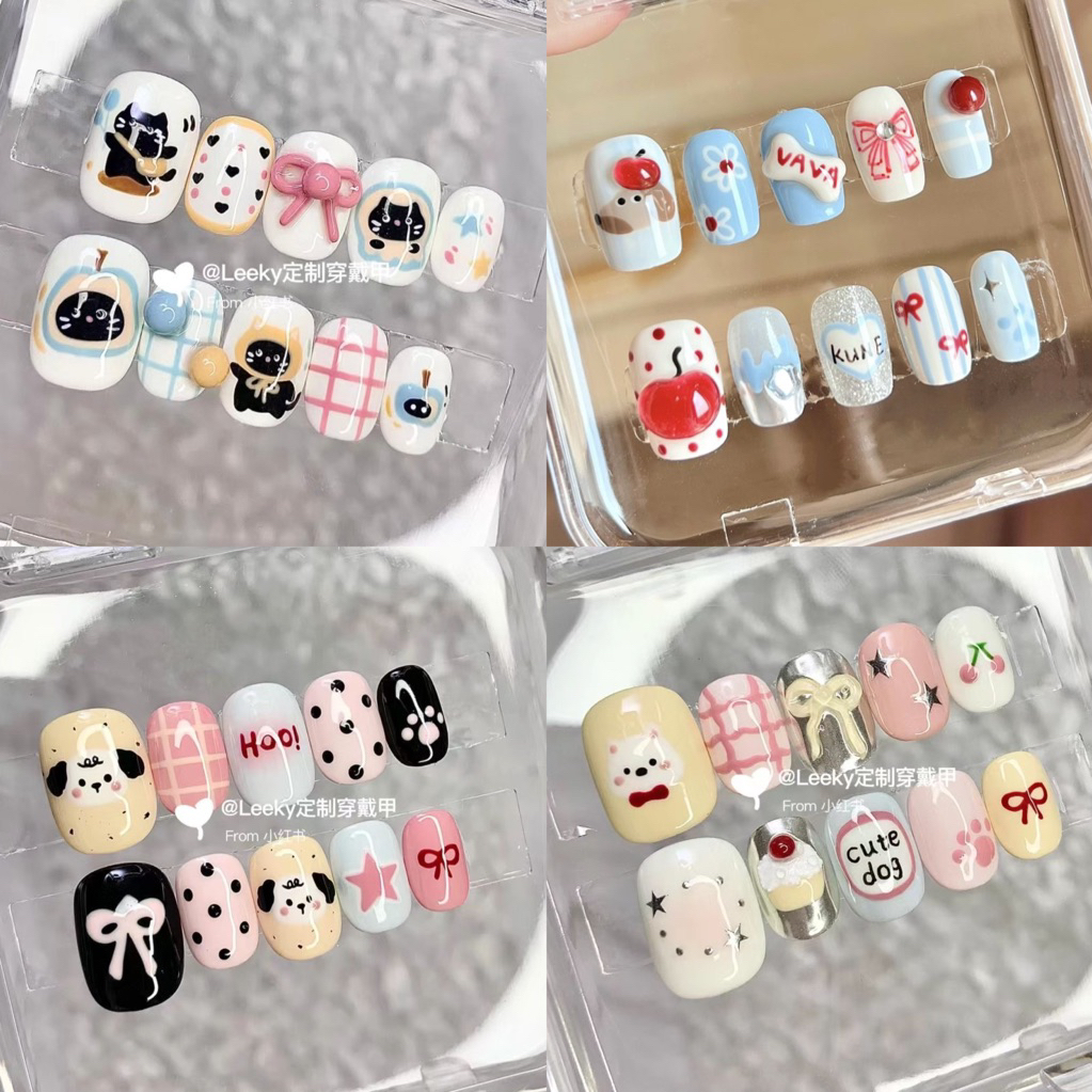 [NAIL BOX] Móng úp thiết kế hoạt hình cute dễ thương (ib chọn form)
