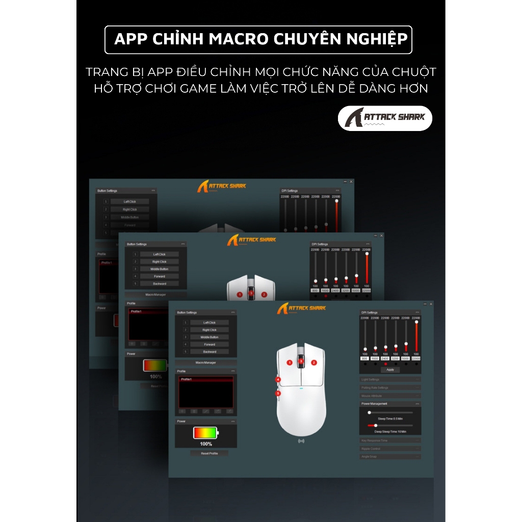 Chuột Không Dây Gaming Attack Shark X11SE - Siêu Nhẹ 63g, 3 Chế Độ Kết Nối DPI 22000 Pin Trâu 65 Giờ | BigBuy360 - bigbuy360.vn