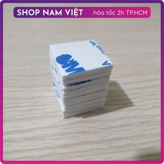 Combo 10 miếng dán băng keo 2 mặt siêu dính (dày 1mm)