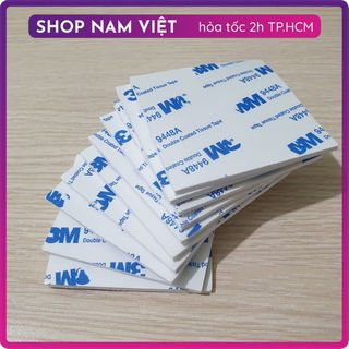 Combo 10 miếng dán băng keo 2 mặt siêu dính (dày 1mm)