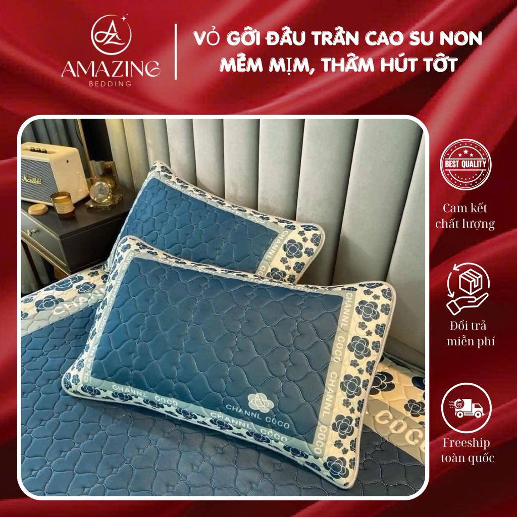 [ Xả kho ] Vỏ gối CAO SU NON cao cấp kích thước 48-74 siêu mát, siêu mềm mịn