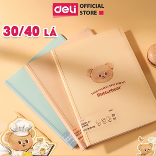 File Lá File Đựng Tài Liệu Học Sinh Butterbear Deli 30 Tệp Đựng Tài Liệu Hình Gấu Dễ Thương Tiện Dụng