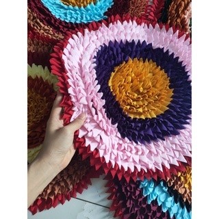 Thảm tròn chùi chân 43cm mềm mại xinh xắn