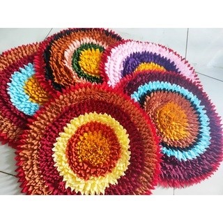 Thảm tròn chùi chân 43cm mềm mại xinh xắn