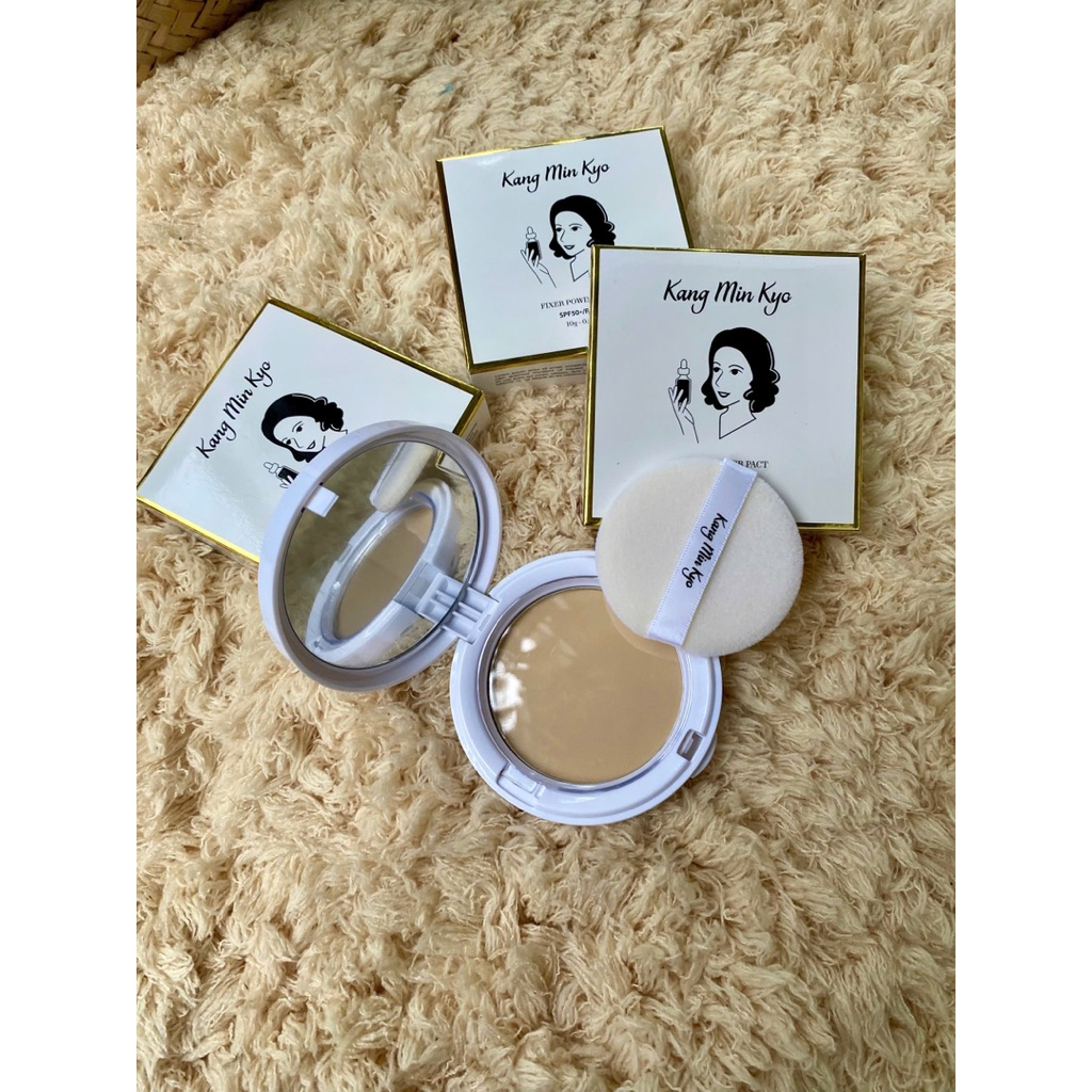 [ Hoả Tốc ] phấn phủ nén kiềm dầu, che khuyết điểm Kang Min Kyo SPF50+ PA+++ 10g của Hàn