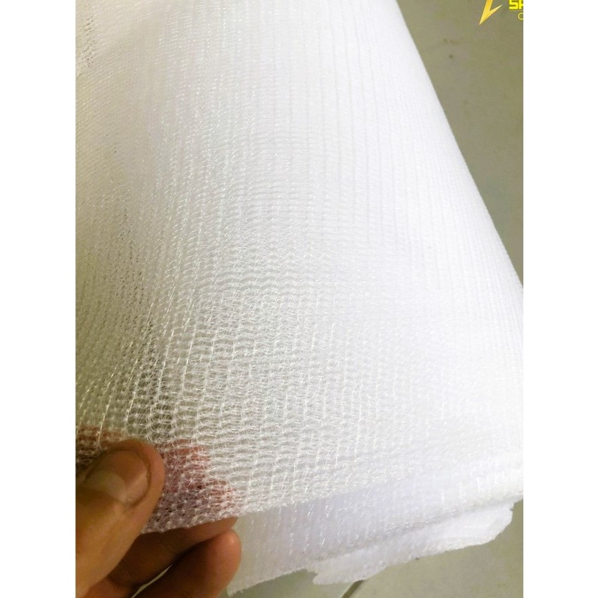(Nguyên cuộn 3M*30M-3M*50M màu trắng) Lưới dệt kim,ngăn tia UV,tia cực tím,chắn côn trùng,nhập khẩu,