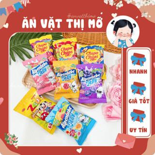  Combo Kẹo Dẻo Trái Cây Chupa Chups Panda Coca Alpenliebe Zoo Kẹo Chip Chip Nhiều Vị Đồ ăn vặt 