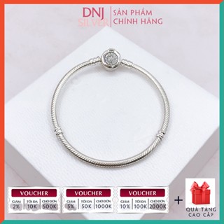 Vòng tay bạc 925 cao cấp - Mẫu vòng charm chữ O, có thể mix thêm hạt charm vào vòng theo ý thích