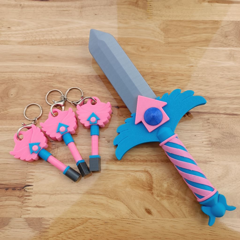 Đồ Chơi Squid Game 3 Keys & Knife in3d