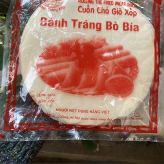  25 Lá bánh tráng bò bía cuốn chả giò xốp size 20cm - Bánh đa nem bò bía 
