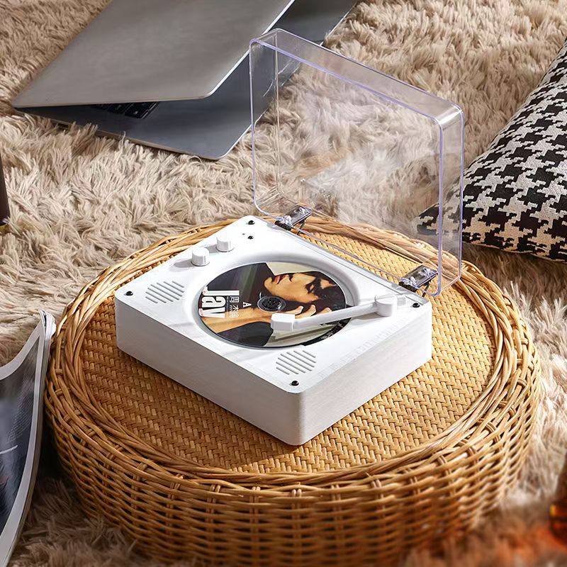  Middix Máy nghe nhạc CD DVD Retro có loa Loa Bluetooth di động Âm thanh Đầu vào Đầu ra AUX Pin tích hợp cho 