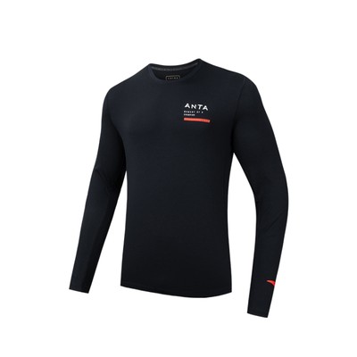 ANTA Nam ANTA Áo thun dài tay thể thao Long-Sleeve Knit Shirt Áo tay dài tập gym chơi thể thao 1524C7401