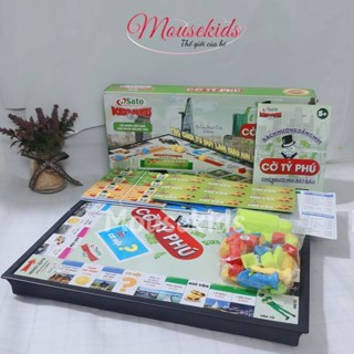  Cờ Tỷ Phú Sato size 42x42cm - Bàn Nhựa Cao Cấp Kiêm Hộp Đựng  Made in Việt Nam  