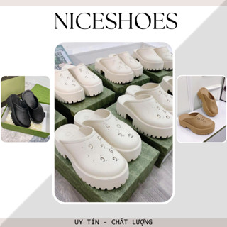 Giày Sục Nữ, Dép Sục Đế 5cm Đủ Màu Nâu Đen Trắng Kem || G_xì