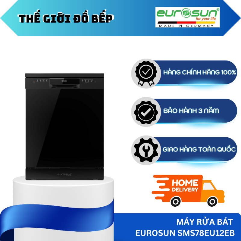 Máy rửa bát Eurosun SMS78EU12EB - TGB