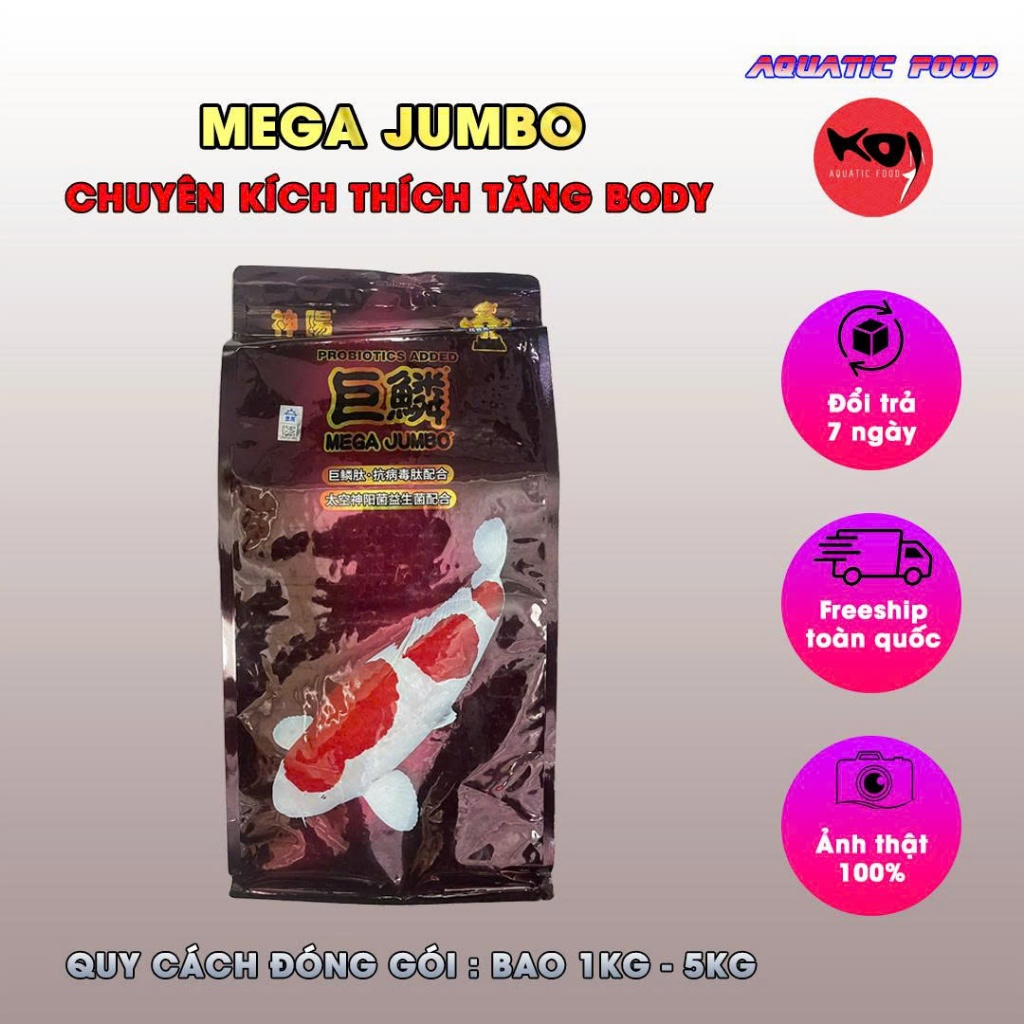 Mega Jumbo 1kg - Thức ăn cho cá