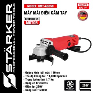   Mẫu mới  Máy mài máy cắt dùng điện KAMATEC KMT-AG850 Ruột đồng 100% Công suất 850W 