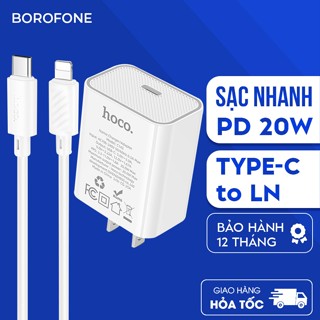 Sạc nhanh 20W Hoco C143 củ sạc TypeC 20W và dây cáp sạc nhanh TypeC cho 8 X 11 12 13 14