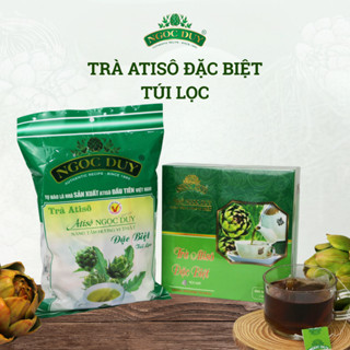 Trà atiso túi lọc Ngọc Duy Đà Lạt loại đặc biệt 100% atiso giải độc gan thanh nhiệt gói 100 túi 200g