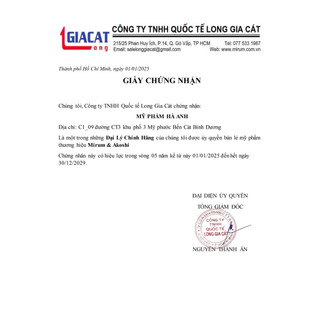 sữa rửa mặt tẩy trang cao cấp MIRUM