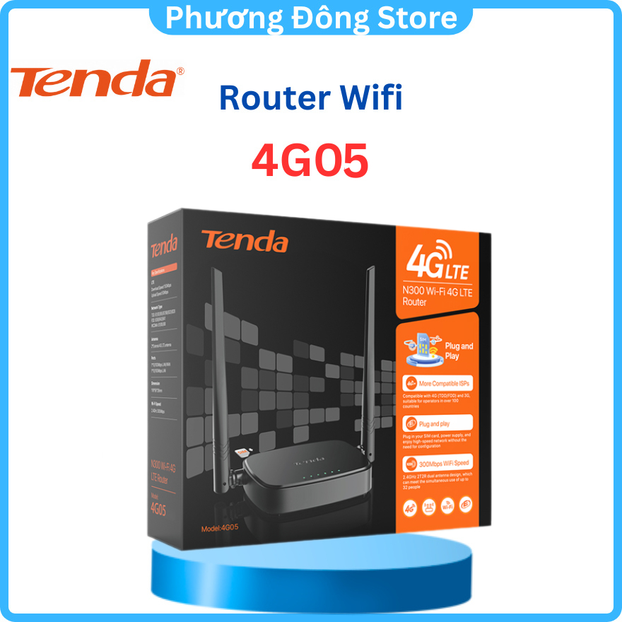 Router WiFi dùng Sim 4G LTE Tenda 4G03 N300