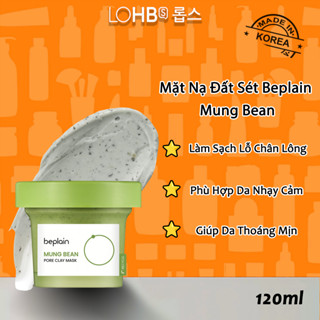 【Chính Hãng beplain Mung Bean Mặt Nạ Đất Sét – Làm Sạch Lỗ Chân Lông, Giảm Bã Nhờn, Dịu Nhẹ Cho Da Nhạy Cảm