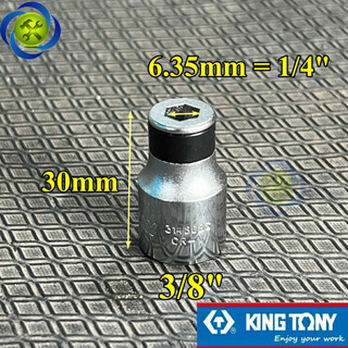 Đầu chuyển bulong 3/8 sang đầu bắn vít 6.35mm kingtony 314808s