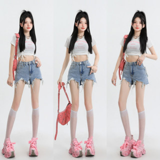 Quần Jean Short Rách Nữ Lưng Cao Tôn Dáng BEUSHOP Quần Đùi Jeans Nữ Ôm Eo Co Giãn HOTTREND 2025 Form Chuẩn Dáng Đẹp