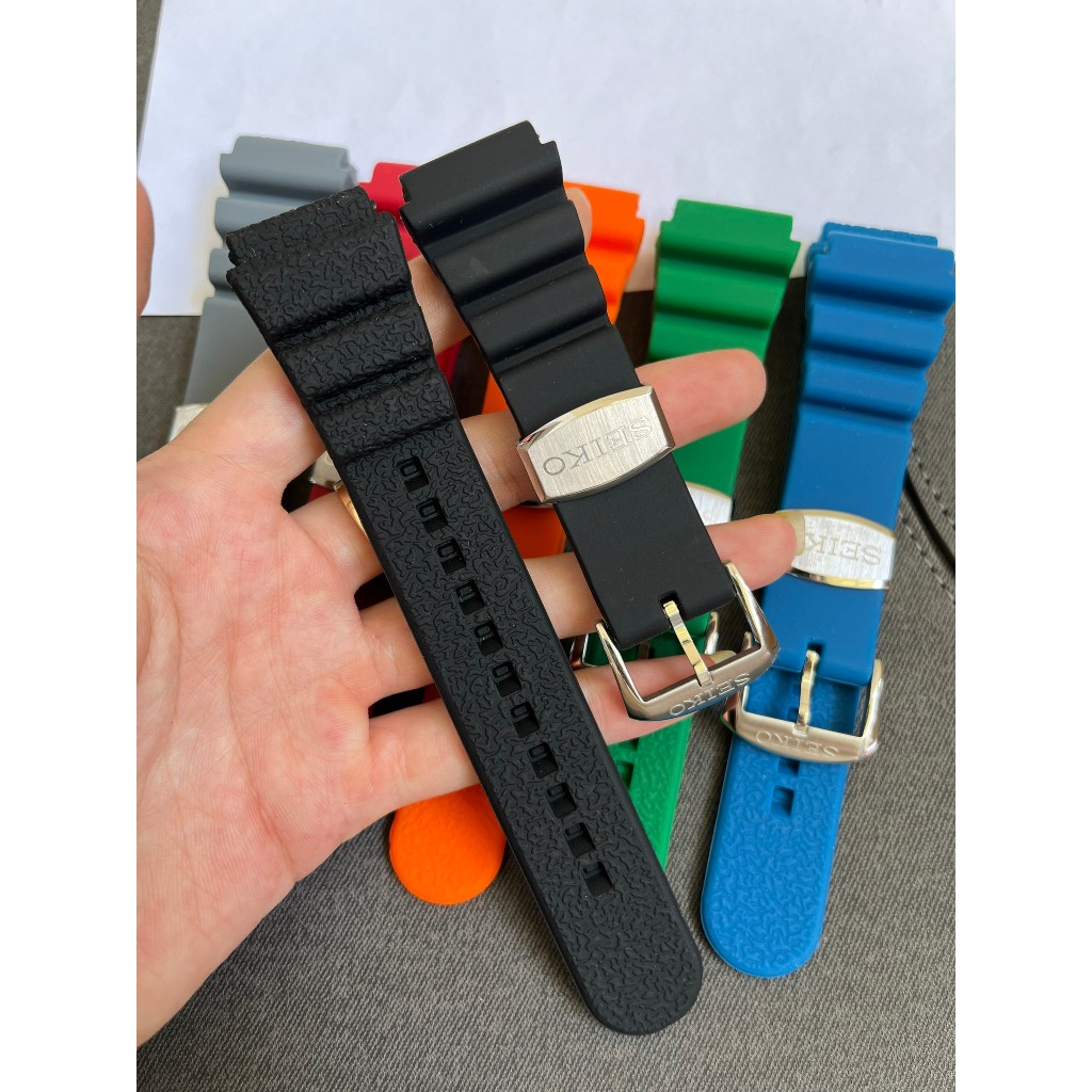 MẪU MỚI GIÁ CỰC SỐC Dây Đồng Hồ cao su Seiko Chống Nước Thay Thế Cho Đồng Hồ Seiko Diver 's Watch ca