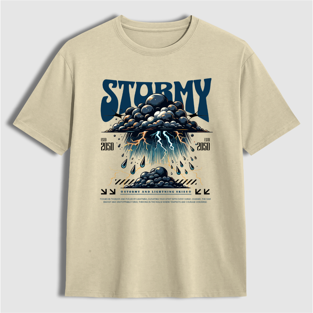 Áo Thun Nam Nữ Form Rộng STORMY, Áo Phông Unisex Local Brand 100% Cotton Cao Cấp 177