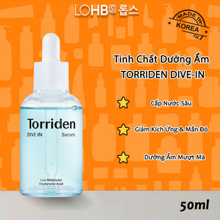  Tinh Chất Dưỡng Ẩm TORRIDEN DIVE-IN – Serum Hyaluronic Acid Phân Tử Nhỏ Cấp Nước Sâu & Làm Dịu Da 