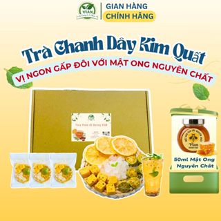 Trà Chanh Dây Kim Quất (Hộp 30 Gói Tặng 5 Gói) Trà Detox hỗ trợ Trắng Da (CD)