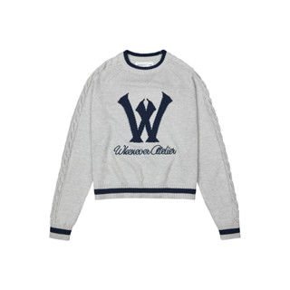 “WHENEVER” Áo Khoác Len - KNIT SWEATER / GREY