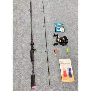 Combo Cần Lure Cá Sấu Crocodile + Máy Ngang FR200 | Tặng Dầu Tra Máy, Dây PE X8 & Mồi Nhái Cá Sắt