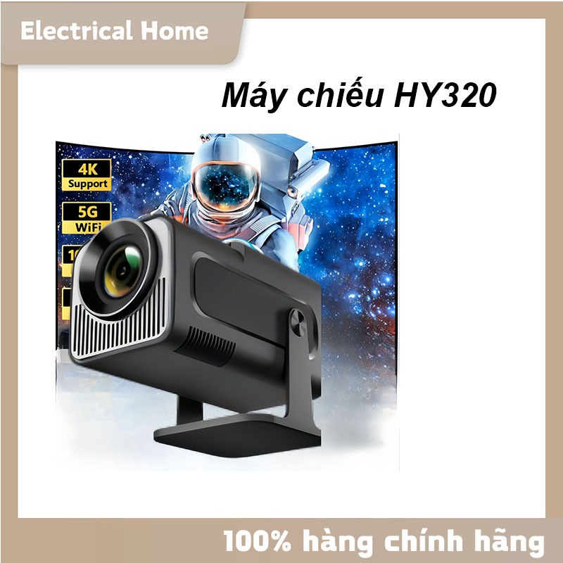 Máy chiếu HY320 Full HD 4K WiFi6 Bluetooth5.0 Android11 Hỗ trợ kết nối với điện thoại di động và máy tính