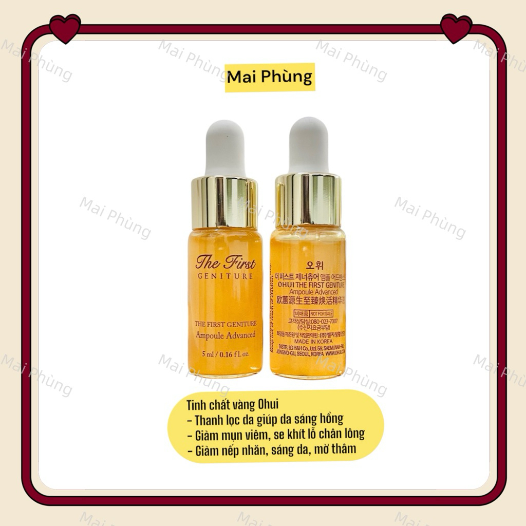 Tinh chất vàng Ohui 5ml