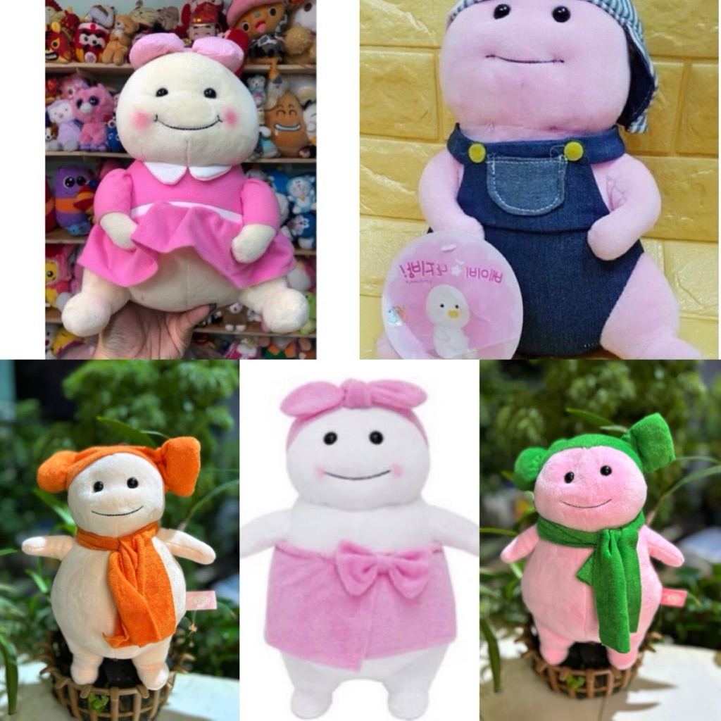 Gấu bông bé mỡ Jibang mặc đồ đẹp