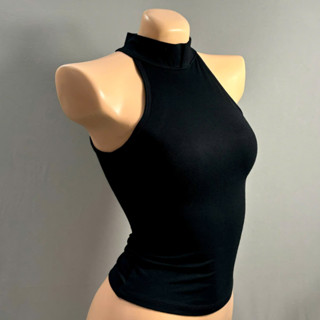 Áo ba lỗ cổ lọ ôm body phong cách tối giản mặc không nhăn không lộ nội y chất thun trơn dày dặn đanh chắc (ảnh thật) M7