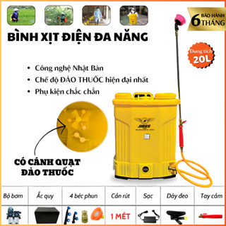 Bình xịt điện 20 Lít, 1 Bơm và 2 Bơm, ĐẢO THUỐC và KHÔNG ĐẢO THUỐC, dùng xịt thuốc, phun sương