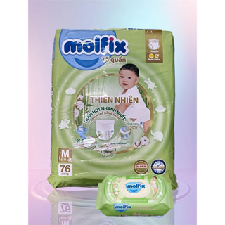 	 TẶNG KHĂN ƯỚT  Tã Bỉm Molfix Chính Hãng – Siêu Thấm Mềm Mại Cho Bé 