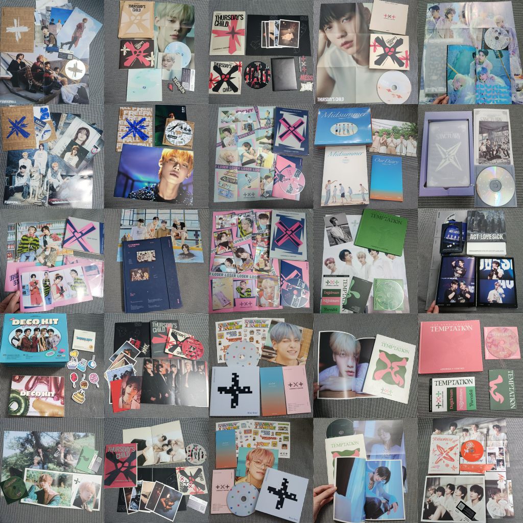 ALBUM RỖNG KHÔNG CARD TXT THURSDAY'S CHILD TEMPTATION SANCTUARY và nhiều đợt khác tổng hợp GIẤY ẢNH 