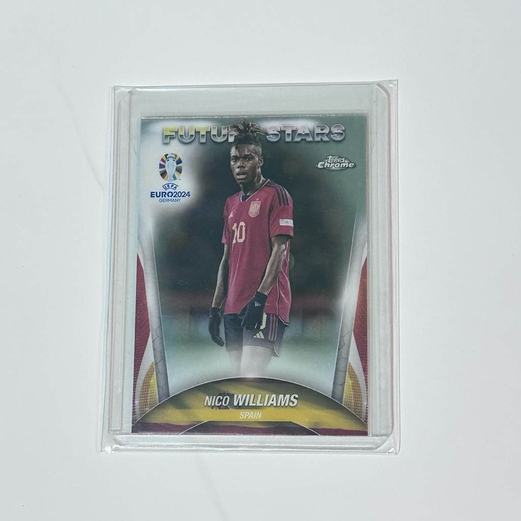 Thẻ bóng đá Nico Williams - Tây Ban Nha/ Spain/ Athletic Bilbao - Topps Chrome Euro 2024