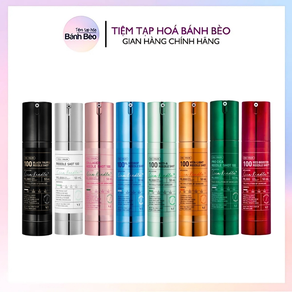 Serum Vi Kim VT COSMETICS Reedle Shot 100/300/700 50ML 30ML VT Reedle Shot Tinh chất