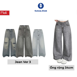 Quần Jean Ver.3 Dài Fold Series Calem.Club chất liệu Denim form nam nữ phong cách trẻ trung năng động