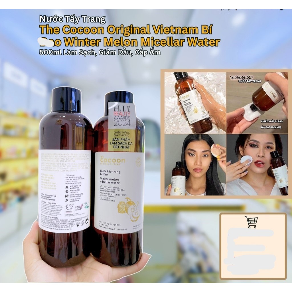 Nước Tẩy Trang The Cocoon Original Vietnam Bí Dao Winter Melon Micellar Water