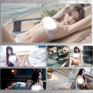 Miếng Lót Chuột Và Bàn Phím Máy Tính cỡ lớn in hình Anime Sexy